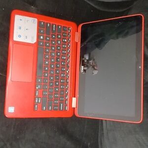 Dell Vibrant Red Tablet with Keyboard